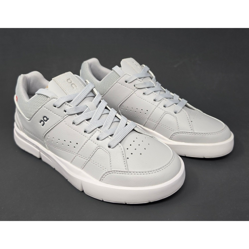 On Running The Roger Clubhouse Glacier‎ White Women's Sneakers 6.5 48.99405 New